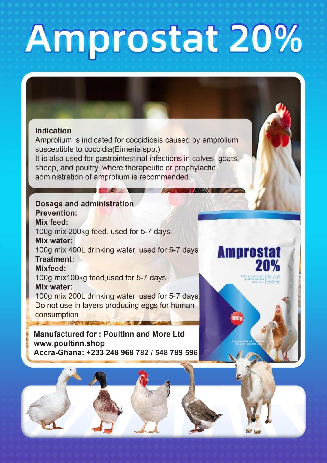 Amprostat 20% 100g - Image 2